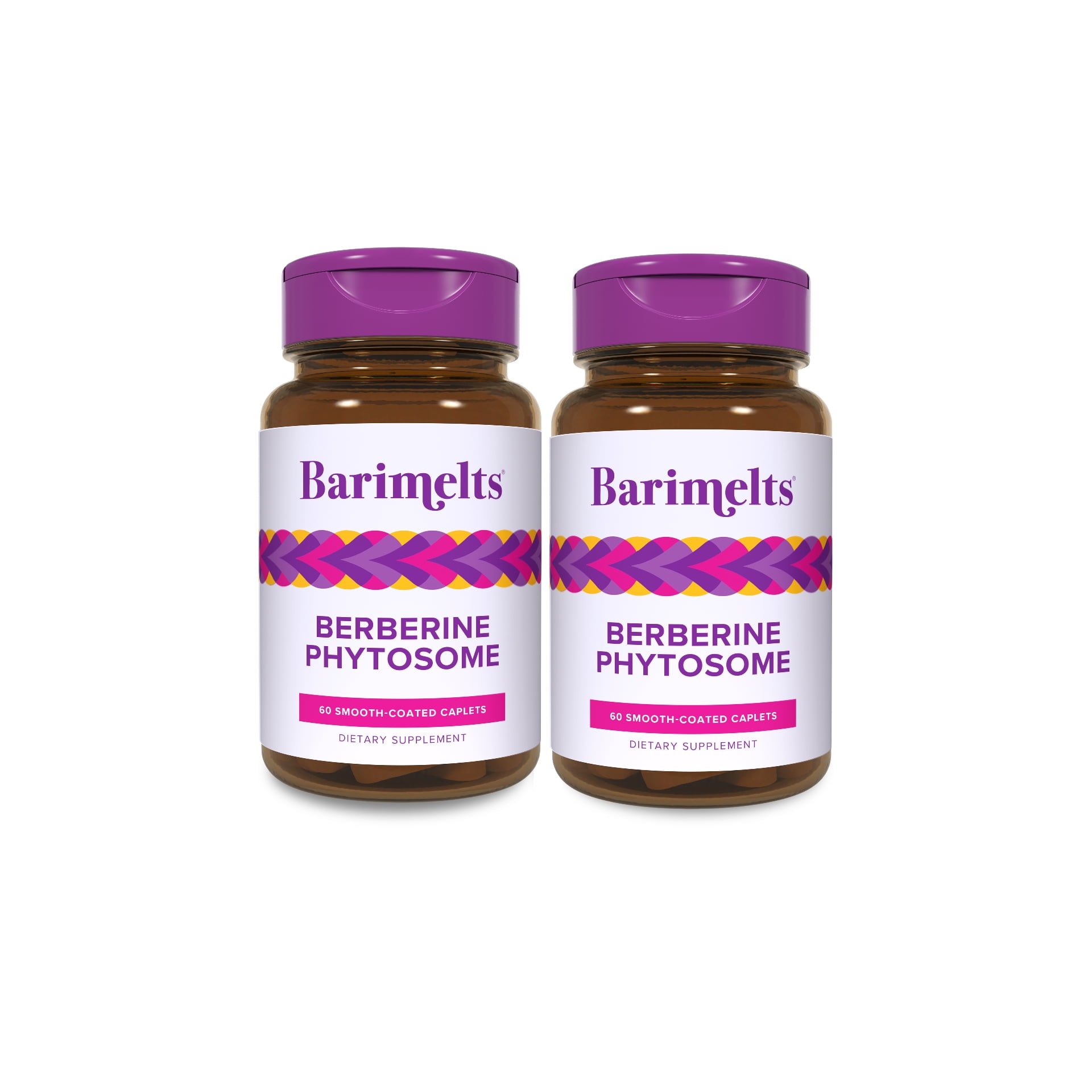 2 pack) Barimelts Berberine Phytosome 550mg - 60 Easy-Swallow