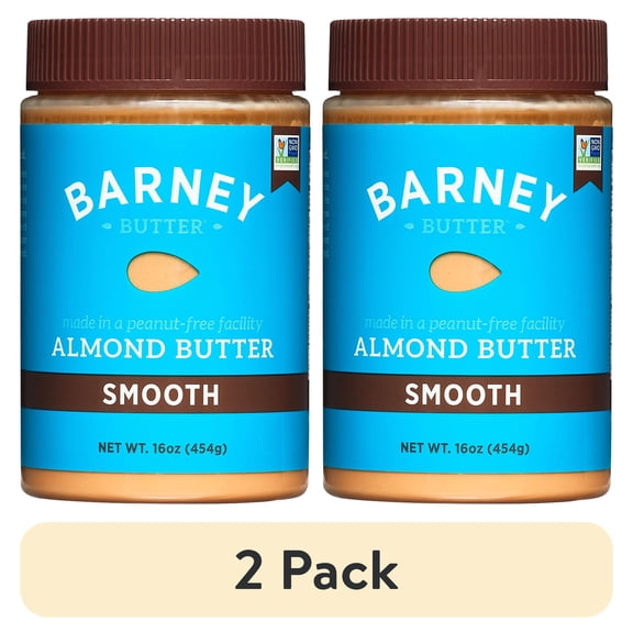 (2 pack) Barney & Co Almond Butter, Smooth, 16 Oz