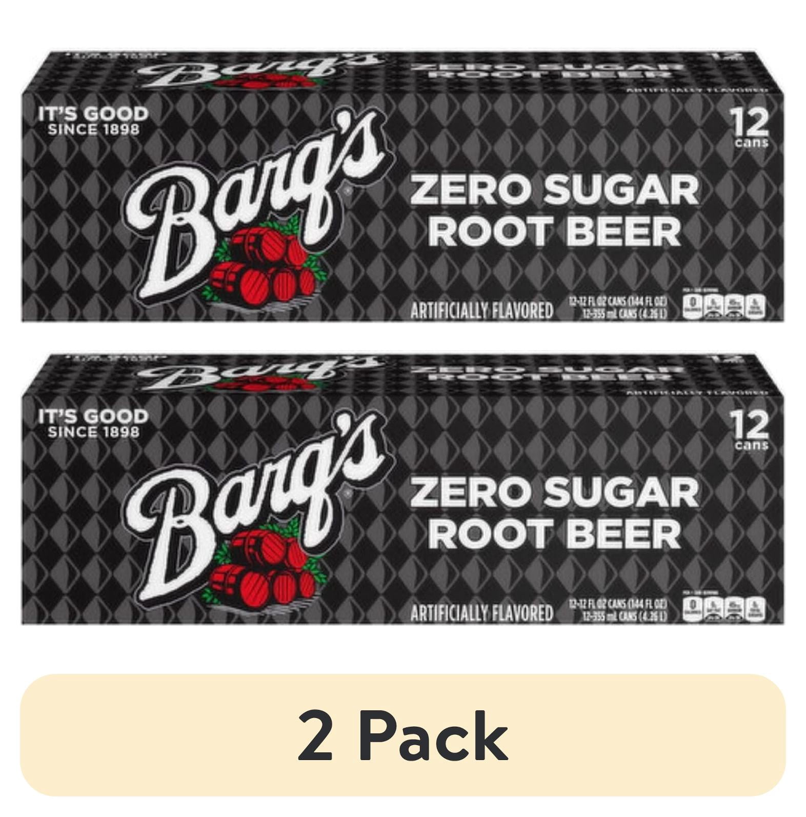 (2 pack) Barq's Zero Sugar Root Beer 12 Ounce Cans Bundle Pack by WTYCB (12)