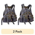 thumbnail image 1 of (2 pack) Bassdash Unisex Fishing Vest, One Size, Green, Mesh, Outdoor, Adjustable, 18 Pockets, 1 of 8