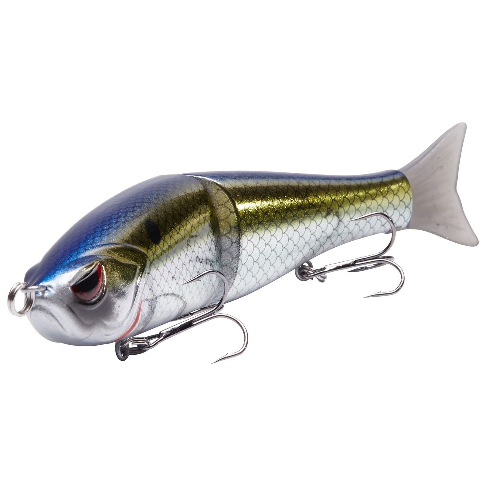 (2 pack) Bassdash SwimShad Glide Baits Jointed Swimbait Bass Pike Salmon Trout Muskie Fishing Lure 7in /62.5g