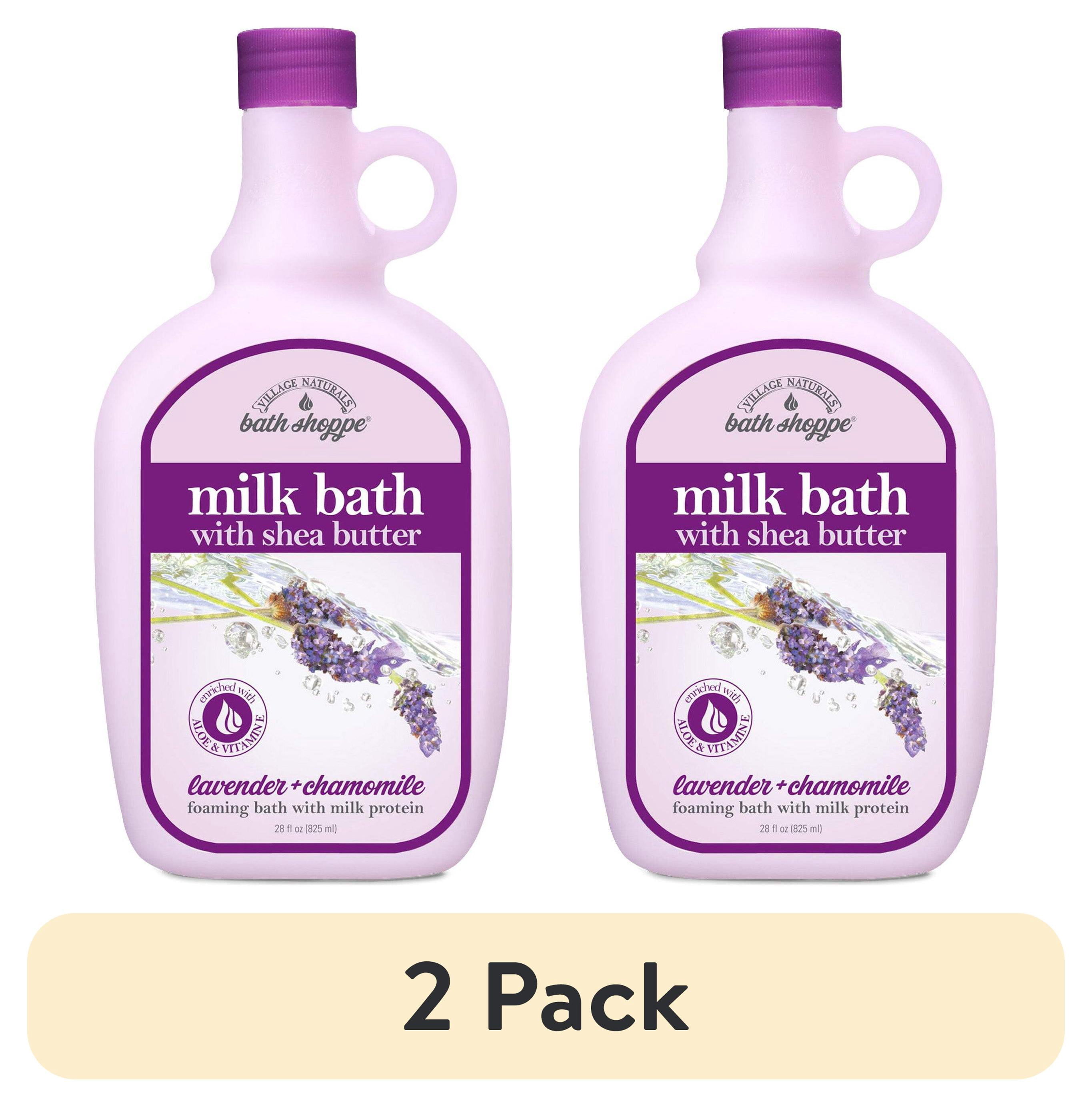 (2 pack) Bath Shoppe Lavender Milk Bath with Shea Butter, 28 fl oz
