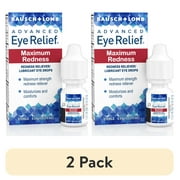(2 pack) Bausch & Lomb Advanced Eye Relief Maximum Relief Lubricant/Redness Reliever Eye Drops, .5 oz