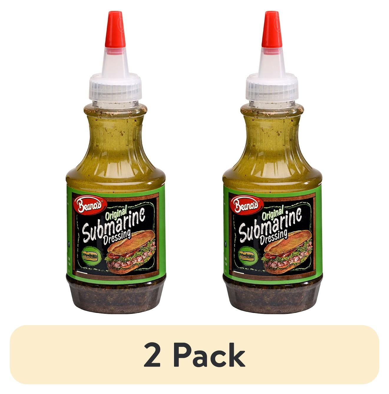 (2 pack) Beano's Original Submarine Dressing, 8 Fluid oz. Bottle