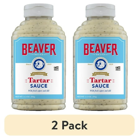 (2 pack) Beaver Brand Gourmet Seafood Tartar Sauce, 11.5 oz Bottle