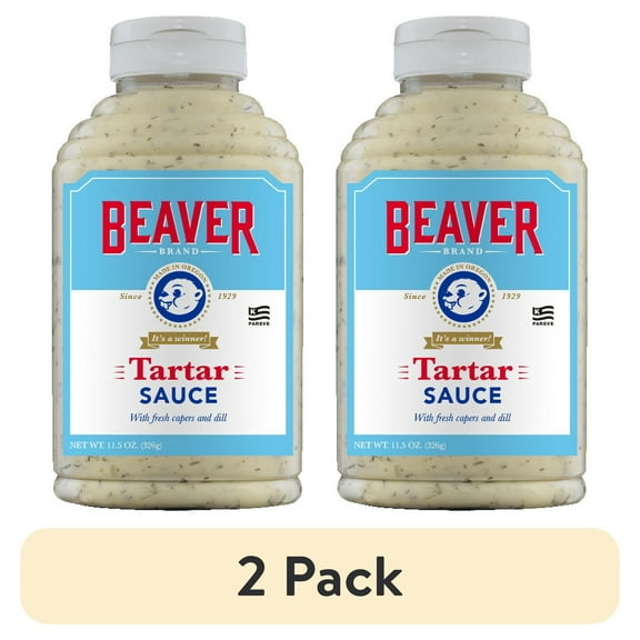 (2 pack) Beaver Brand Gourmet Seafood Tartar Sauce, 11.5 oz Bottle
