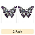 thumbnail image 1 of (2 pack) Belagio Rhinestone Butterfly Brooch, Purple, Sewing Fasteners, 1 Piece, 1 of 4