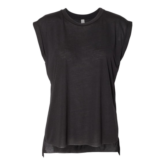 (2 pack) Bella+Canvas 8804 - Women's Flowy Rolled Cuff Muscle Tee