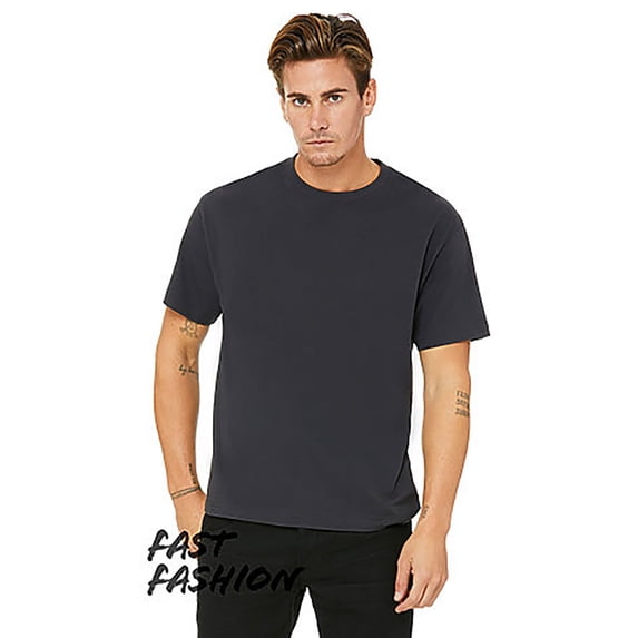 (2 pack) Bella + Canvas FWD Fashion Men's Heavyweight Street T-Shirt - DARK GREY - XL