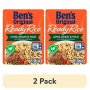 (2 pack) Ben's Original Ready Rice Long Grain and Wild Flavored Rice, Easy Dinner Side, 8.8 Ounce Pouch