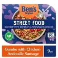 thumbnail image 1 of (2 pack) Ben's Original Street Food Gumbo Chicken Andouille Sausage 9.0 oz. Fully cooked. Heat and eat in only 90 seconds!, 1 of 13