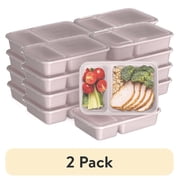 (10 pack) Bentgo Prep - 20-Piece 2-Compartment Reusable Meal Prep Containers with Lids, PFAS & BPA Free Materials, Durable, Microwave, Freezer, & Dishwasher Saf