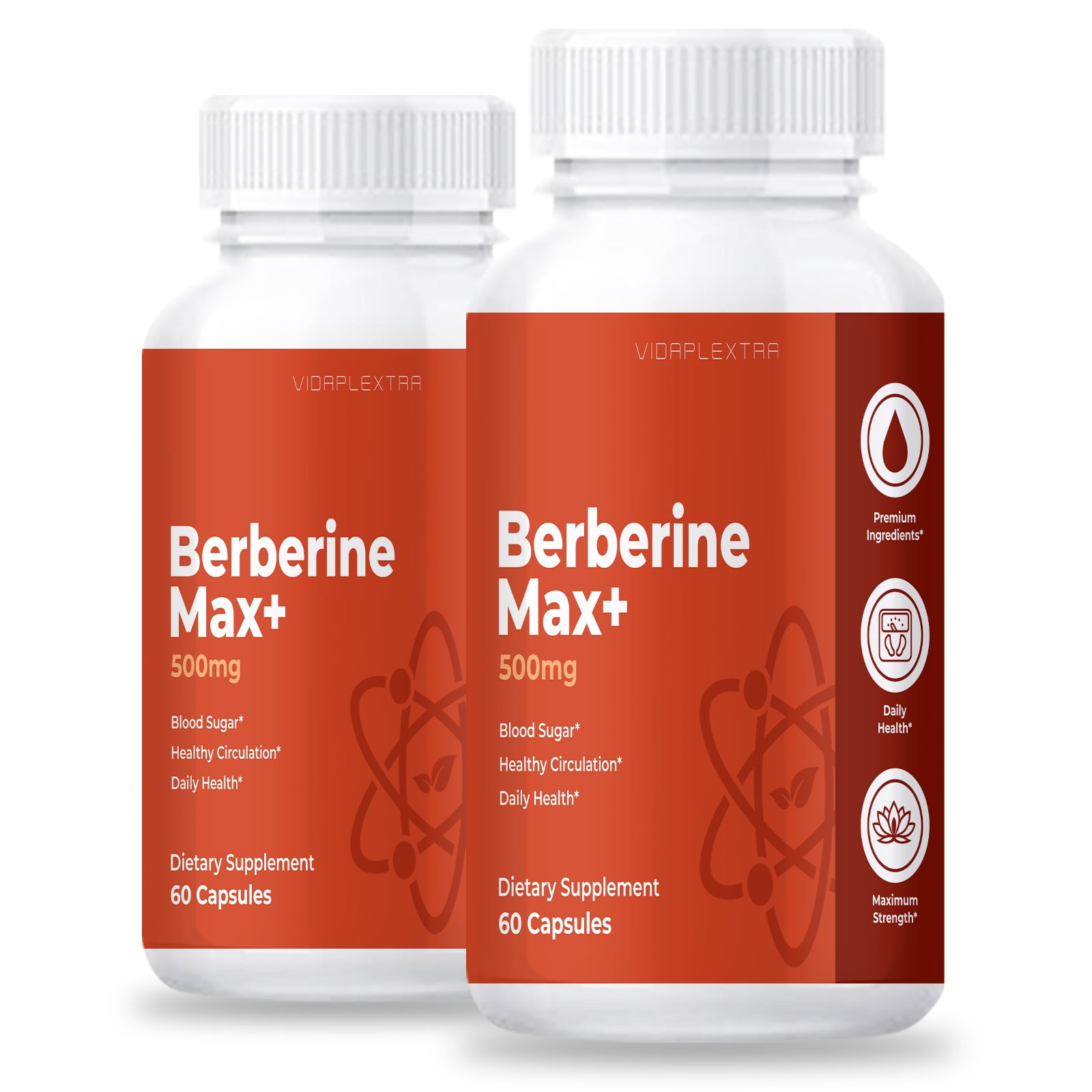 (2 pack) Berberine Max - Berberine Max+ Healthy Circulation Capsules