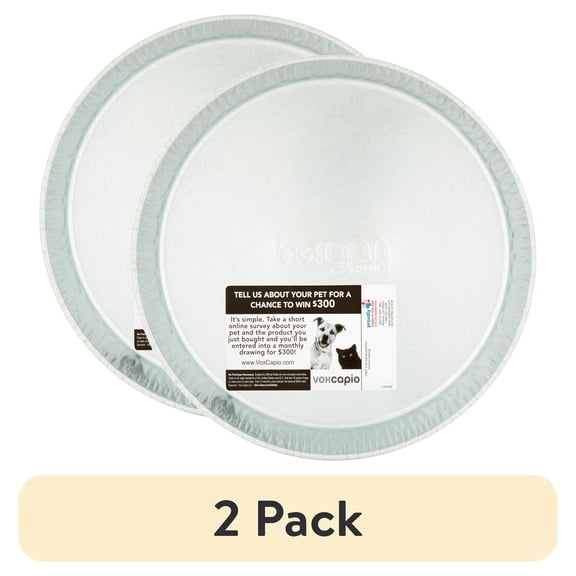 (2 pack) Bergan 3-Quart Galvanized Pet Feeder
