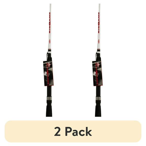 (2 pack) Berkley Big Game™ Spinning Rod, 8' Medium Heavy Fishing Rod, 2 Piece