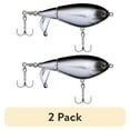 thumbnail image 1 of (2 pack) Berkley Choppo Topwater Fishing Lure, Black Chrome, Size 90, 1 of 11