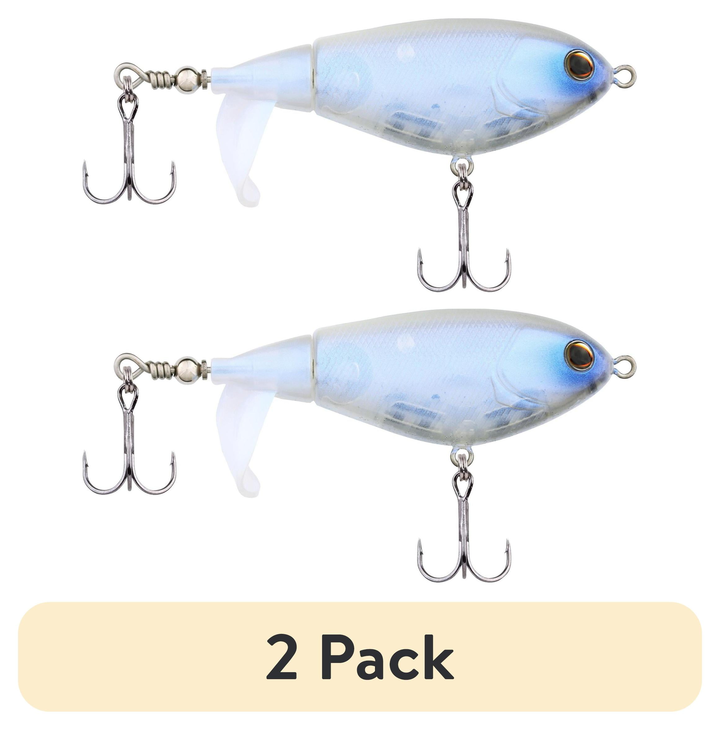(2 pack) Berkley Choppo Topwater Fishing Lure, Ghost White, Size 90