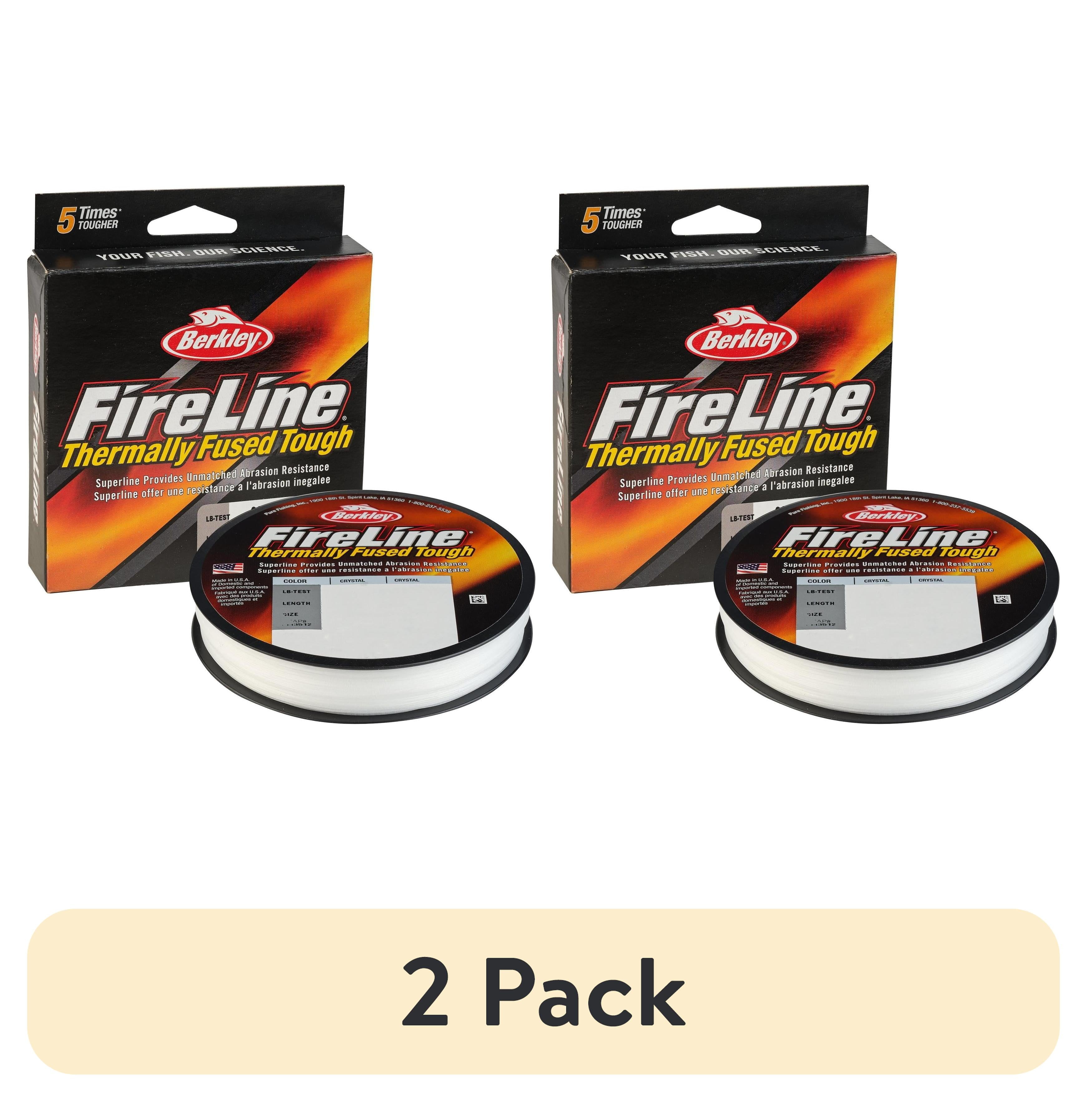 (2 pack) Berkley FireLine® Fishing Line, Crystal, 20 lb Test Strength, 125 yd