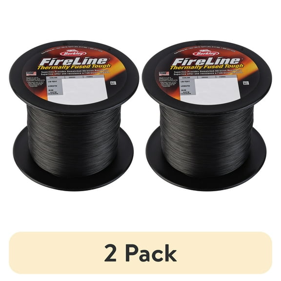 (2 pack) Berkley FireLine Superline, Smoke, 17lb | 7.7kg Fishing Line