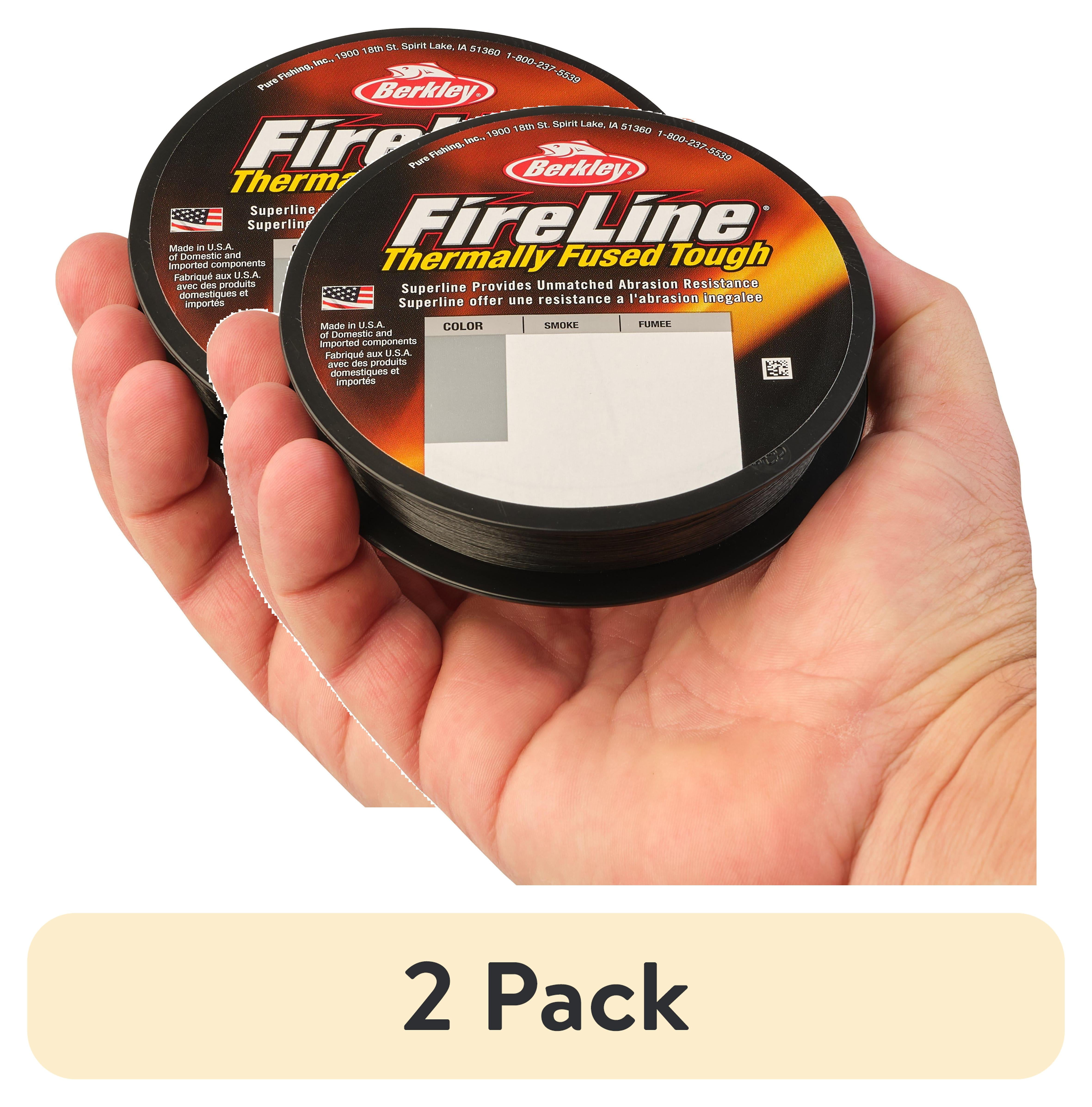 (2 pack) Berkley FireLine® Fishing Line, Smoke, 6 lb Test Strength, 125 yd