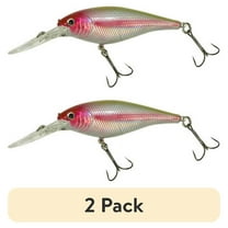 (2 pack) Berkley Flicker Shad Fishing Lure, Chrome Clown, 3/16 oz