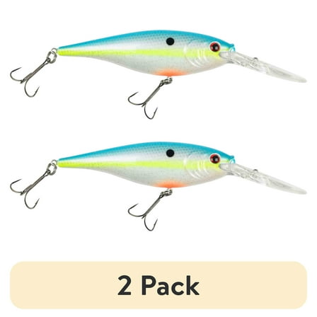(2 pack) Berkley Flicker Shad Fishing Lure, Racy Shad, 1/2 oz