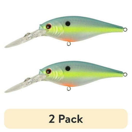 (2 pack) Berkley Flicker Shad Fishing Lure, Racy Shad, 3/16 oz
