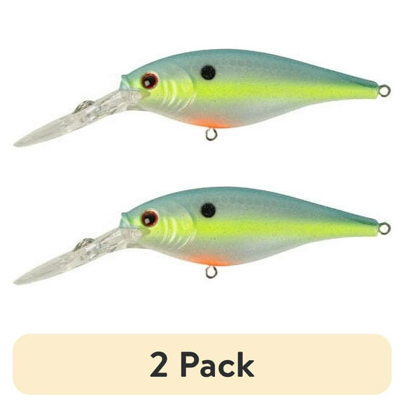 (2 pack) Berkley Flicker Shad Fishing Lure, Racy Shad, 3/16 oz