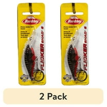 (2 pack) Berkley Flicker Shad Fishing Lure, Red Tiger, 1/4 oz