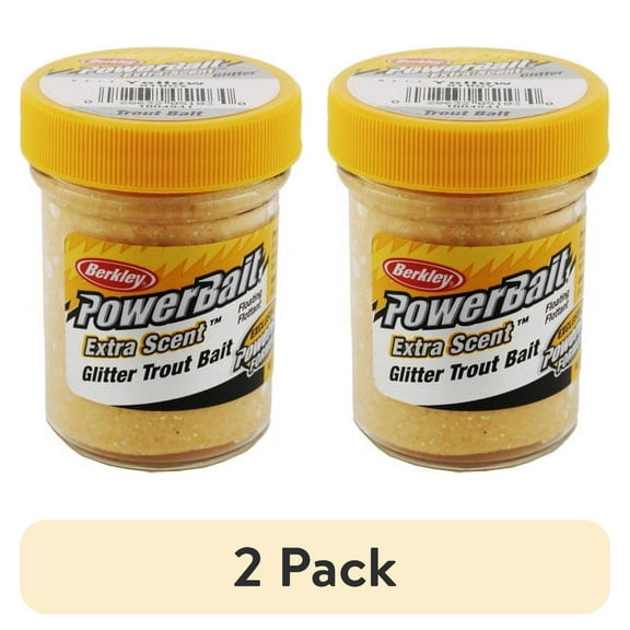 (2 pack) Berkley Glitter Trout Bait