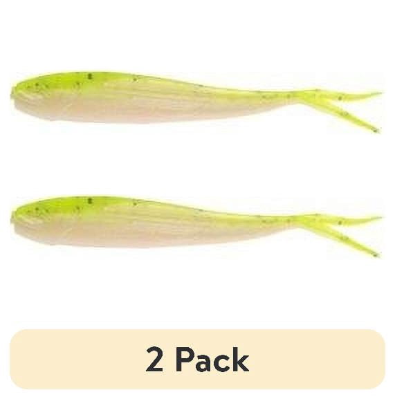 (2 pack) Berkley Gulp! Freshwater Minnow Fishing Soft Bait 3in Chartreuse