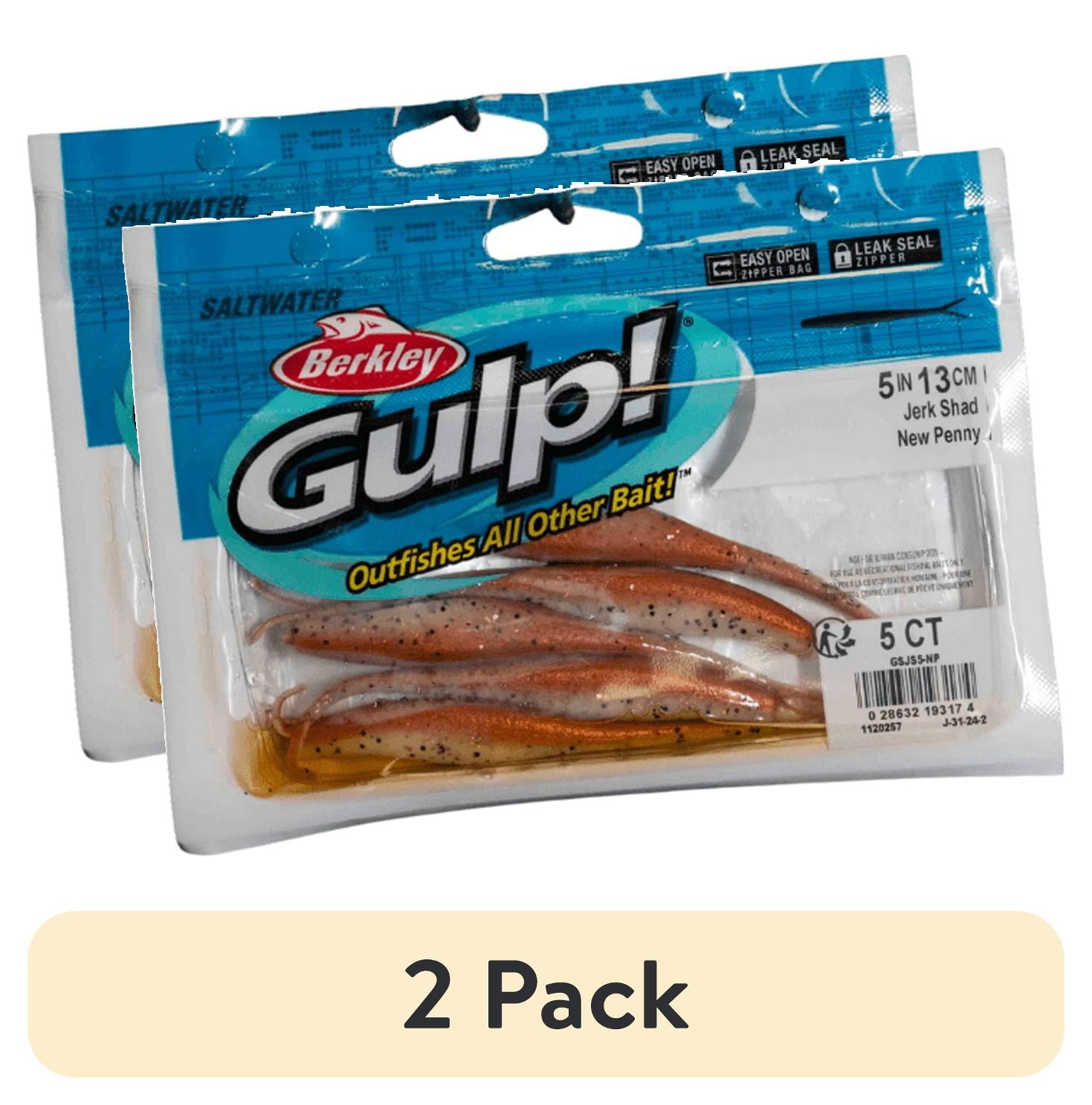 (2 pack) Gulp! Jerk Shad, 5" New Penny