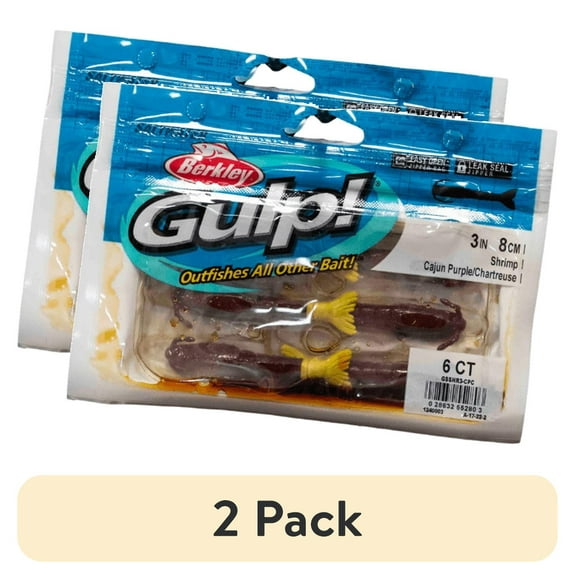 (2 pack) Berkley Gulp! Saltwater Shrimp Soft Bait