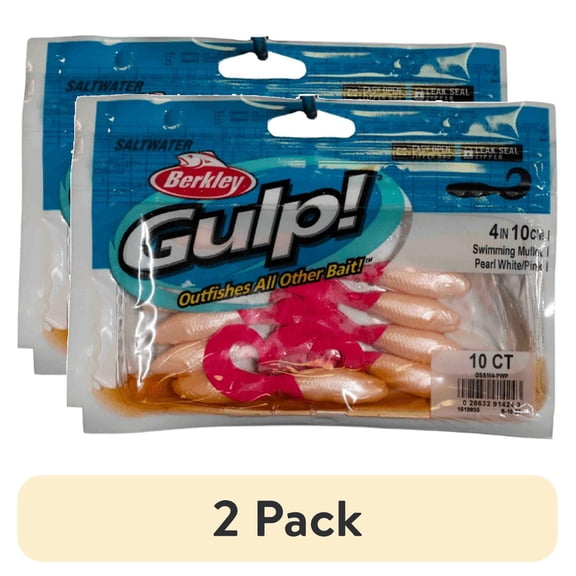 (2 pack) Berkley Gulp! Saltwater Swimming Mullet Soft Bait