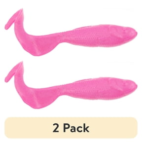 (2 pack) Gulp! Swimming Mullet, 3" Pink
