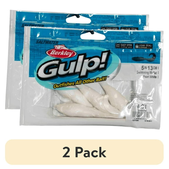 (2 pack) Berkley Gulp! Saltwater Swimming Mullet Soft Bait
