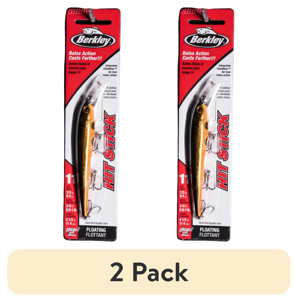 (2 pack) Berkley Hit Stick Fishing Lure, Black Gold, 1/3 oz