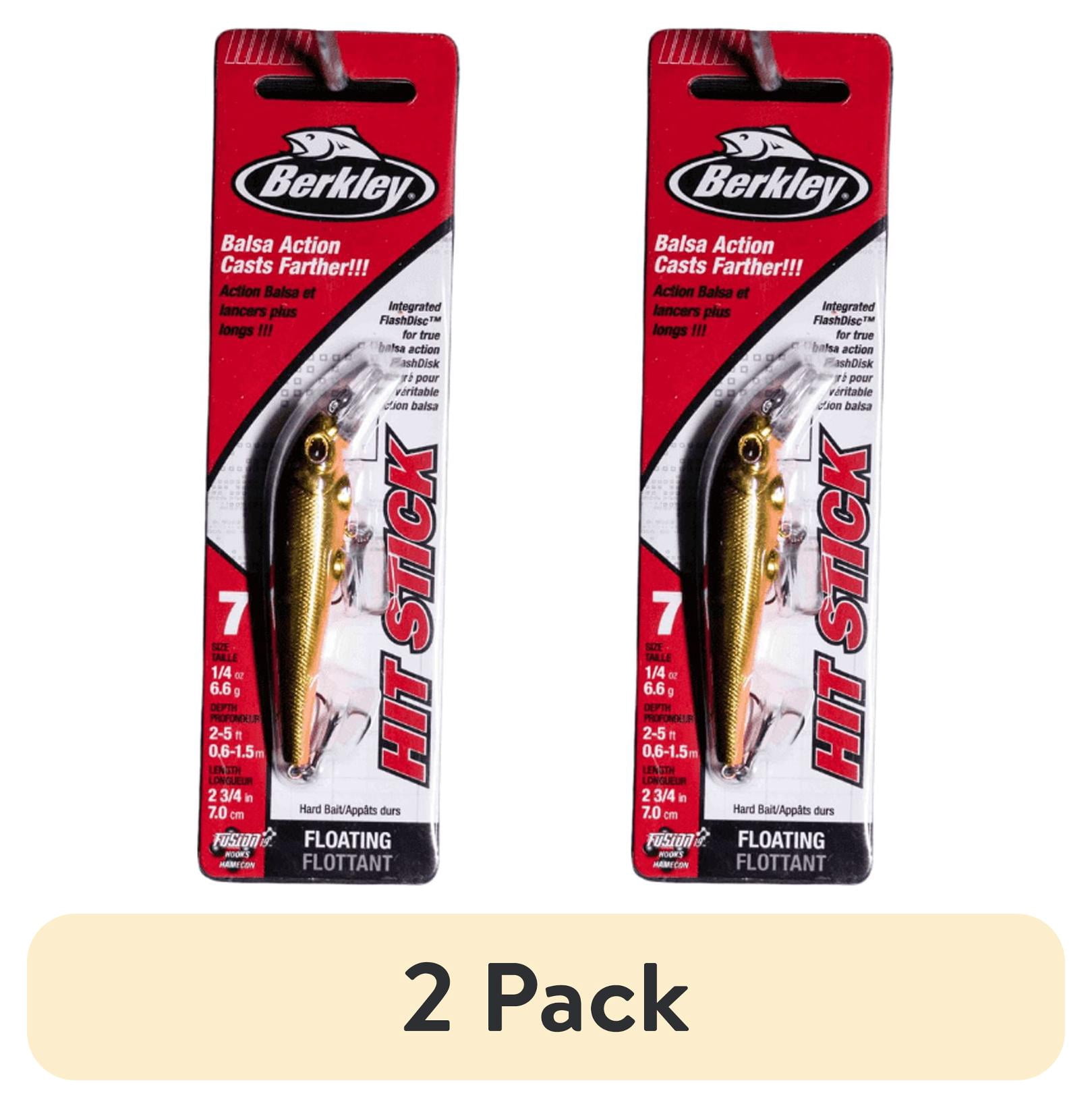 (2 pack) Berkley Hit Stick Fishing Lure, Black Gold, 1/4 oz