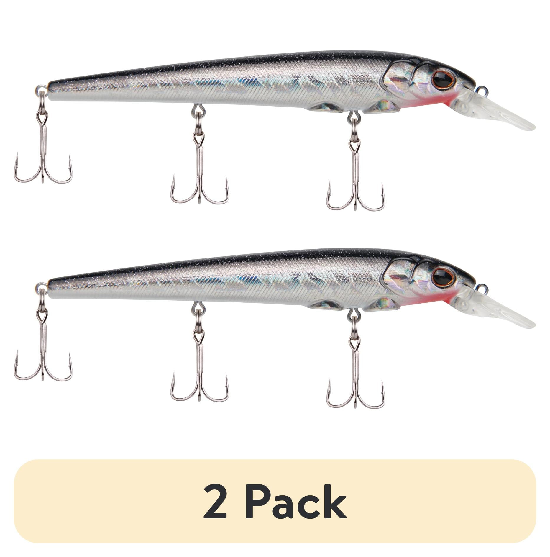 (2 pack) Berkley Hit Stick Fishing Lure, Black Silver, 1/2 oz