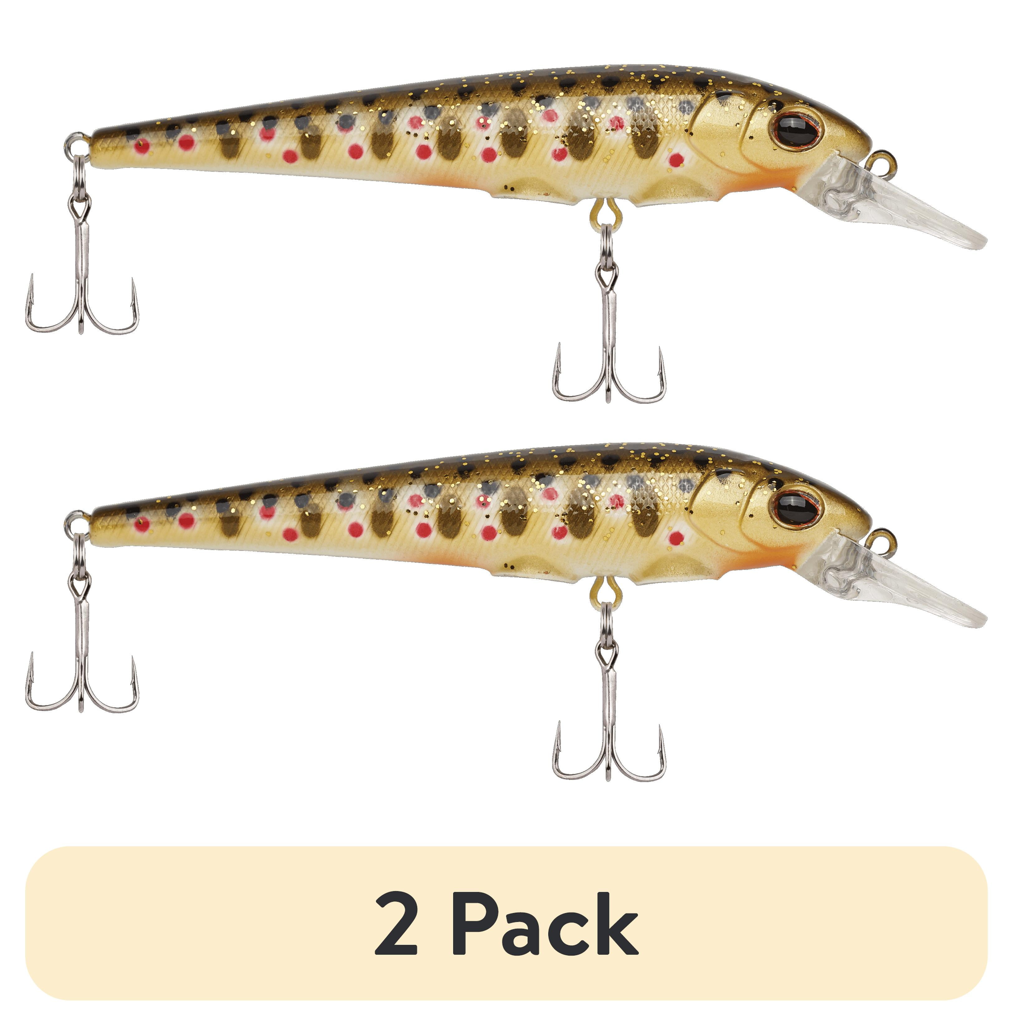 (2 pack) Berkley Hit Stick Fishing Lure, Brown Trout, 1/7 oz