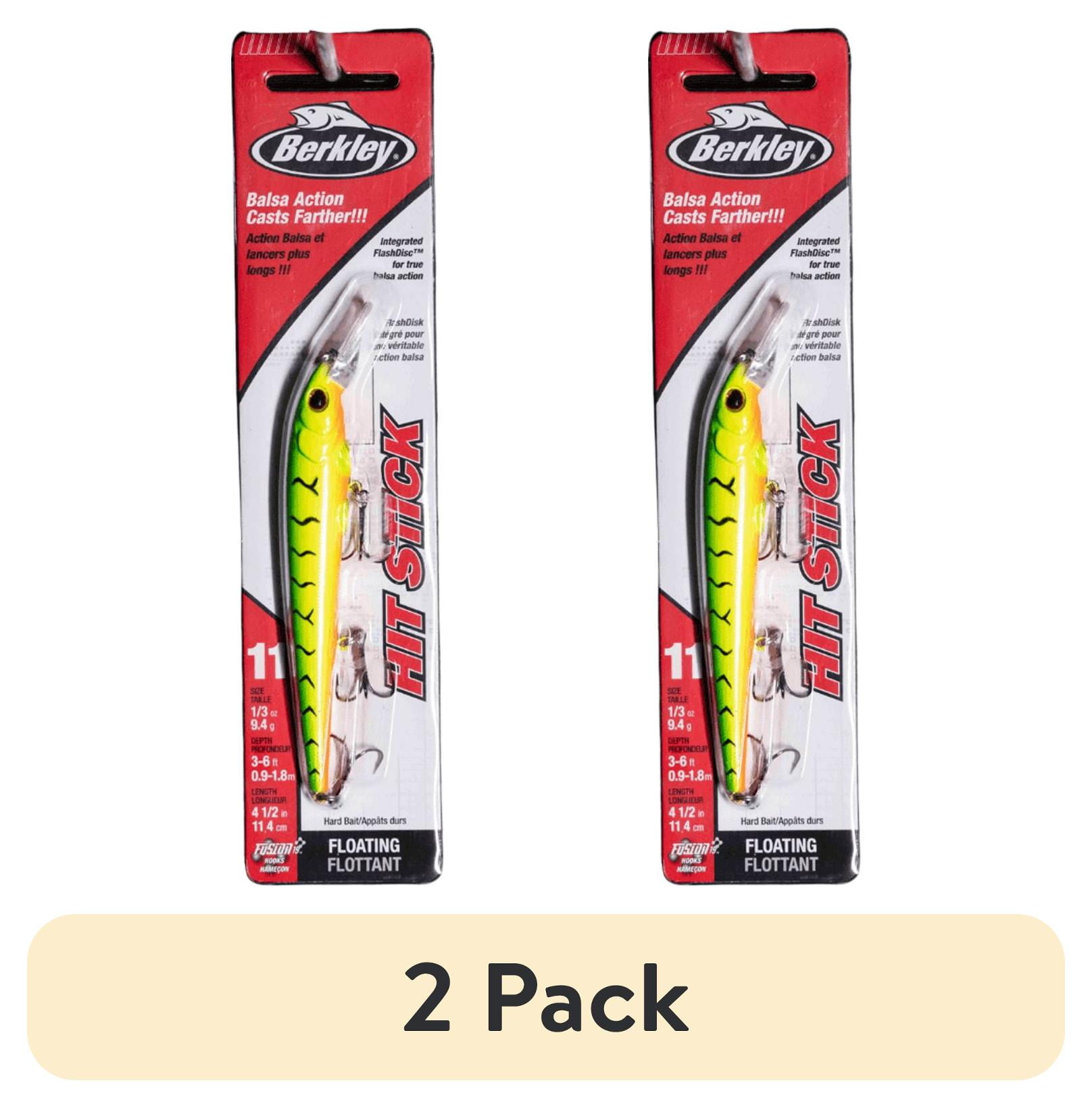 (2 pack) Berkley Hit Stick Fishing Lure, Firetiger, 1/3 oz