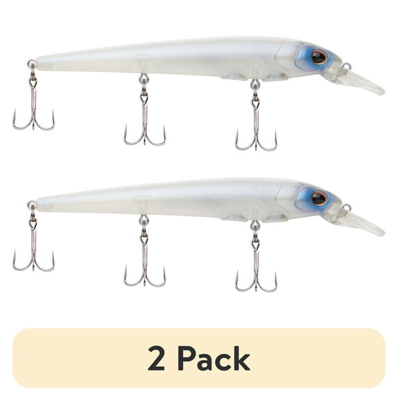 (2 pack) Berkley Hit Stick Fishing Lure, Ghost White, 1/2 oz