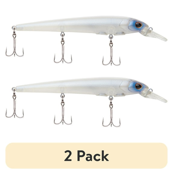 (2 pack) Berkley Hit Stick Fishing Lure, Ghost White, 1/2 oz