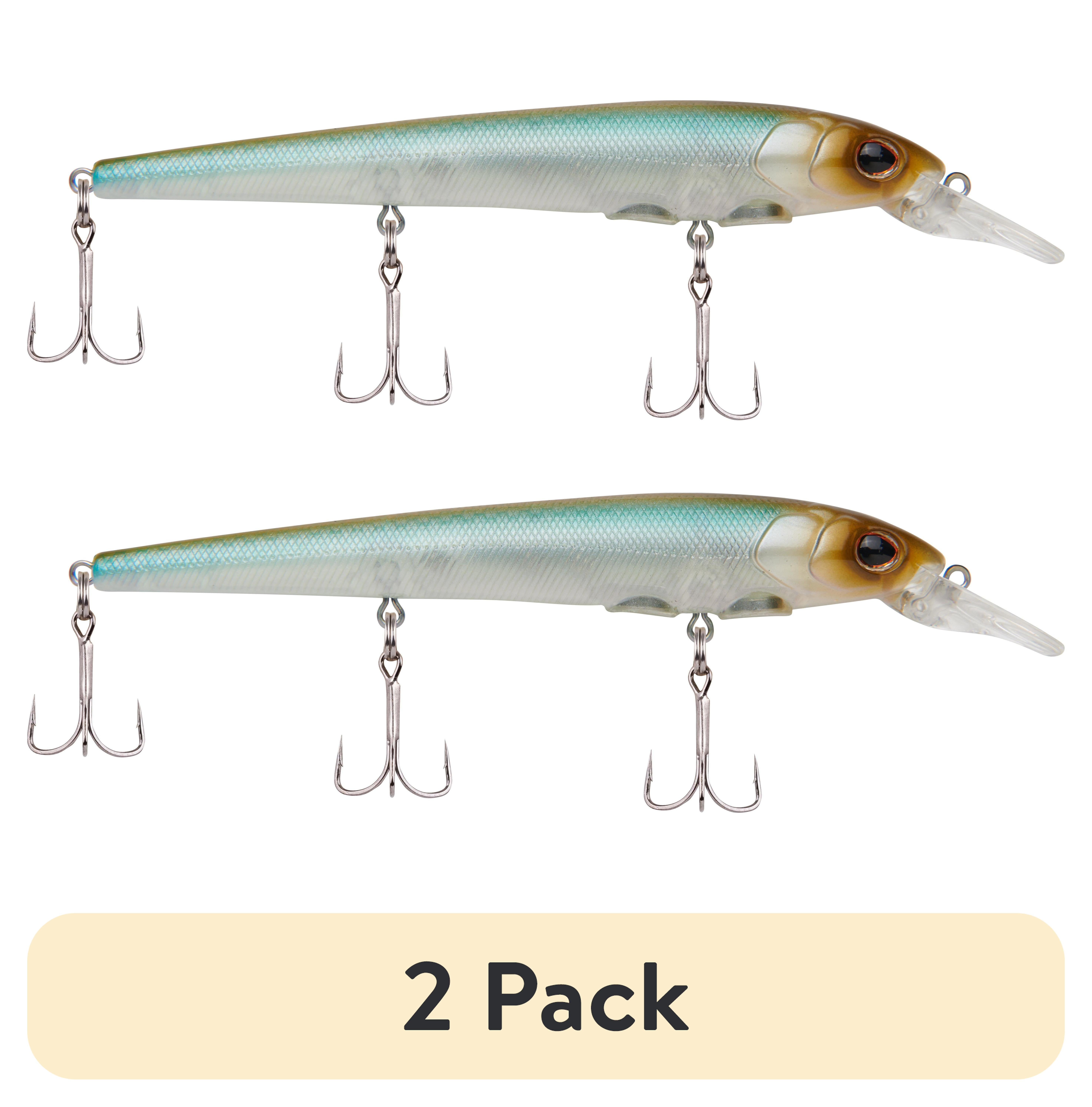(2 pack) Berkley Hit Stick Fishing Lure, Stealth Minnow, 1/2 oz