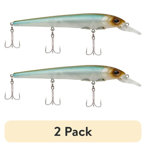 (2 pack) Berkley Hit Stick Fishing Lure, Stealth Minnow, 8/9 oz