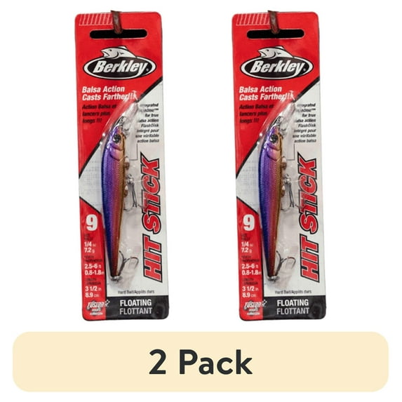 (2 pack) Berkley Hit Stick Fishing Lure, Sunset 84, 1/4 oz