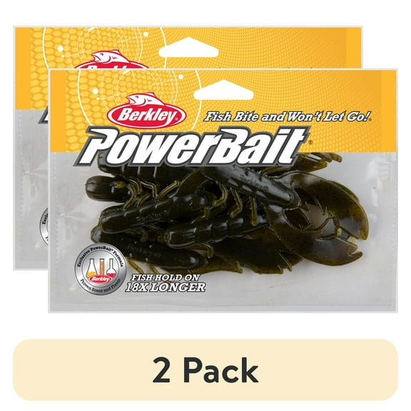 (2 pack) Berkley PowerBait Chigger Craw Fishing Soft Bait