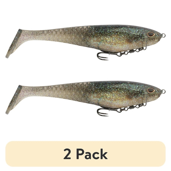 (2 pack) Berkley PowerBait CullShad, 6 in, Electric Shad