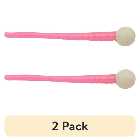 (2 pack) Berkley PowerBait Floating Mice Tails Fishing Bait, Bubblegum/White, 3in | 8cm