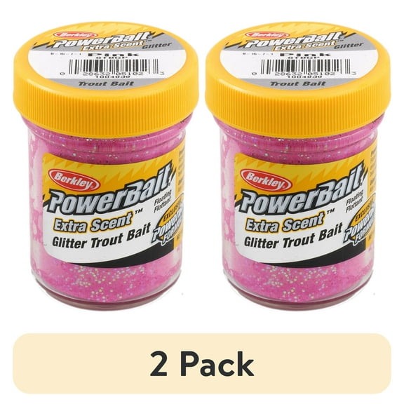 (2 pack) Berkley PowerBait Glitter Trout Bait